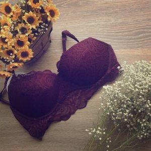 Maroon Fall VS PINK bra